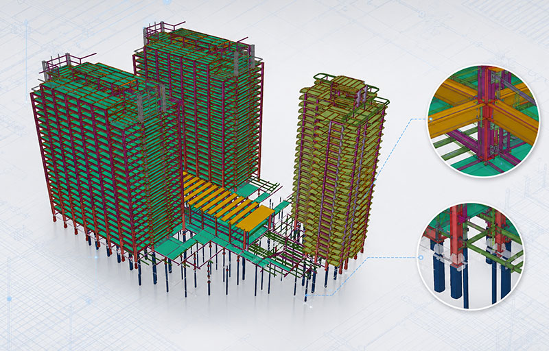 tekla 3D 鋼構模型製作